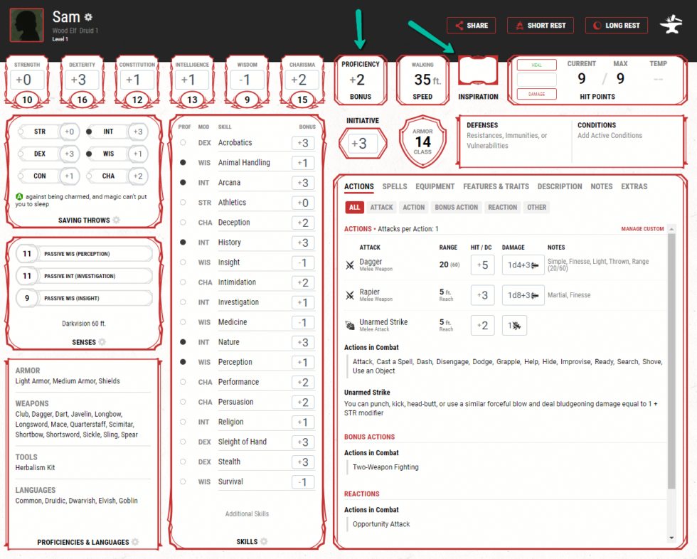 D&D Beyond Character Sheets D&D Newbie Sessions